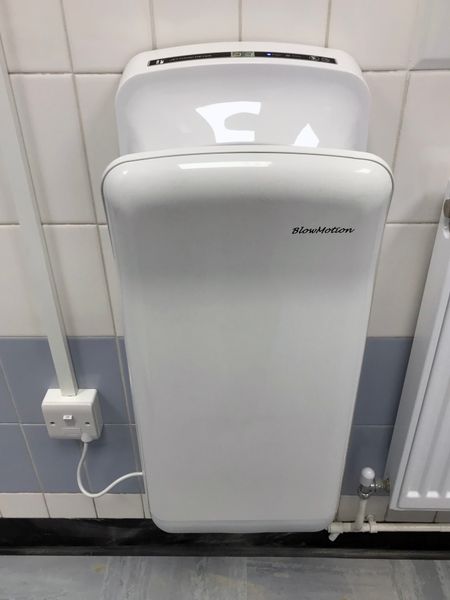Hand dryer installation